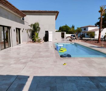 piscine travertin